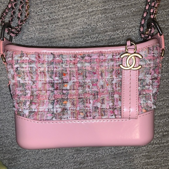 Chanel Pink Tweed Small Gabrielle - Picture 3 of 12